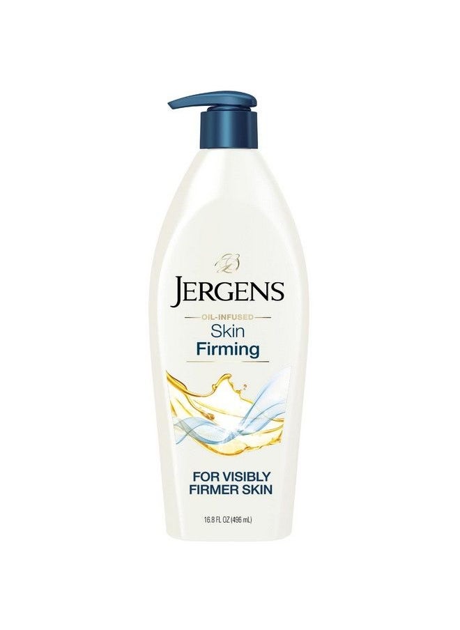 Jergens - Skin Firming Body Lotion For Dry To Extra Dry Skin Skin Tightening Cream With Collagen And Elastin Instantly Moisturizes Dry Skin Dermatologist Tested Hydralucence Blend Formula 16.8 Oz - Image 1
