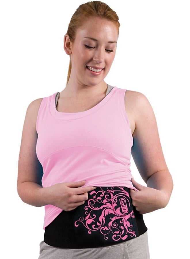 GoFit Womenâ€™s Neoprene Waist Trimmer - Abdominal Toning Full, Black - Image 5
