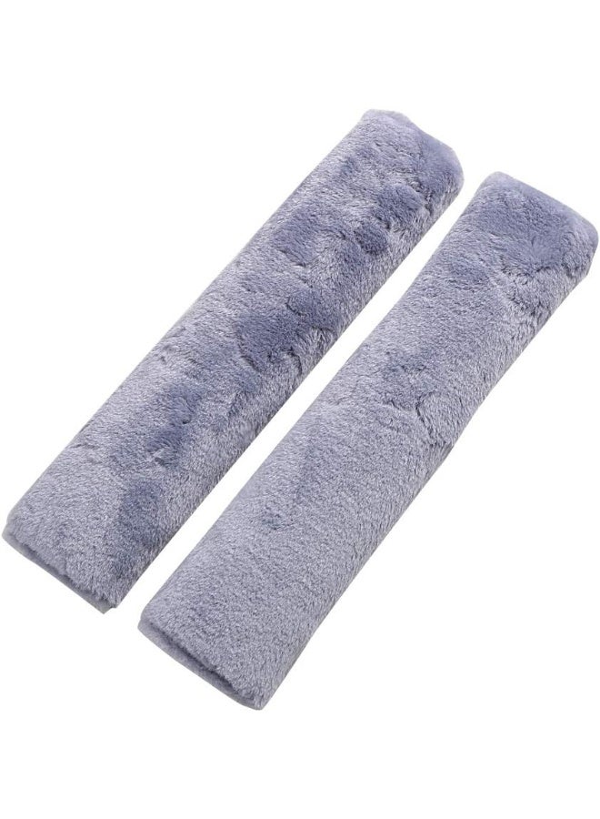 SUNTRADE Soft Faux Car Seat Belt Cover Pad, Car Safety Seat Belt Strap Shoulder Pad for Adults and Children, Suitable for Car Seat Belt, Backpack, Shoulder Bag, Set of 2 (Gray) - Image 2