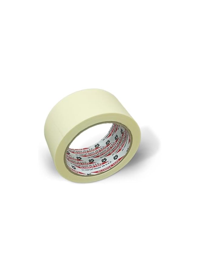Olympia Olympia® Brand Crepe Paper Masking Tapes 120 Yards 2" (48mm) X 30Yards (27.43Meters) Pack of 4 - Premium Painters Grade for Home, Office, Labeling and Packing. Pack of 4  - Image 2