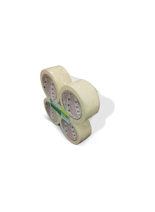 Olympia Olympia® Brand Crepe Paper Masking Tapes 120 Yards 2" (48mm) X 30Yards (27.43Meters) Pack of 4 - Premium Painters Grade for Home, Office, Labeling and Packing. Pack of 4  - Image 3