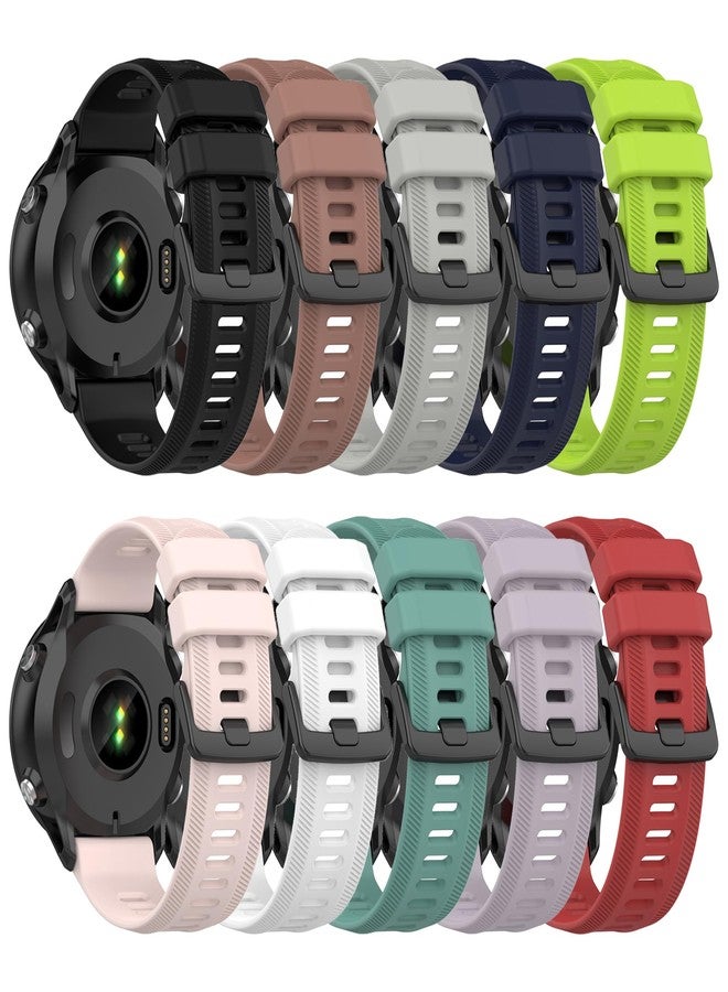 QGHXO سوار بديل من السيليكون الناعم لساعة Garmin Forerunner 955 Solar (بدون جهاز تتبع، أساور بديلة فقط) - Image 1