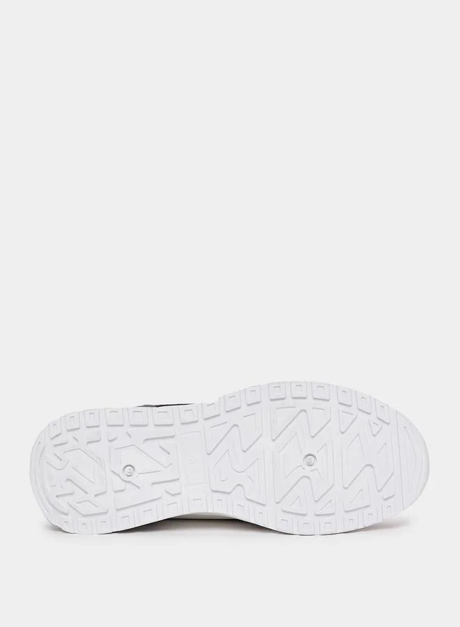 Styli Color Block Graphic Upper Lace Up Sneakers