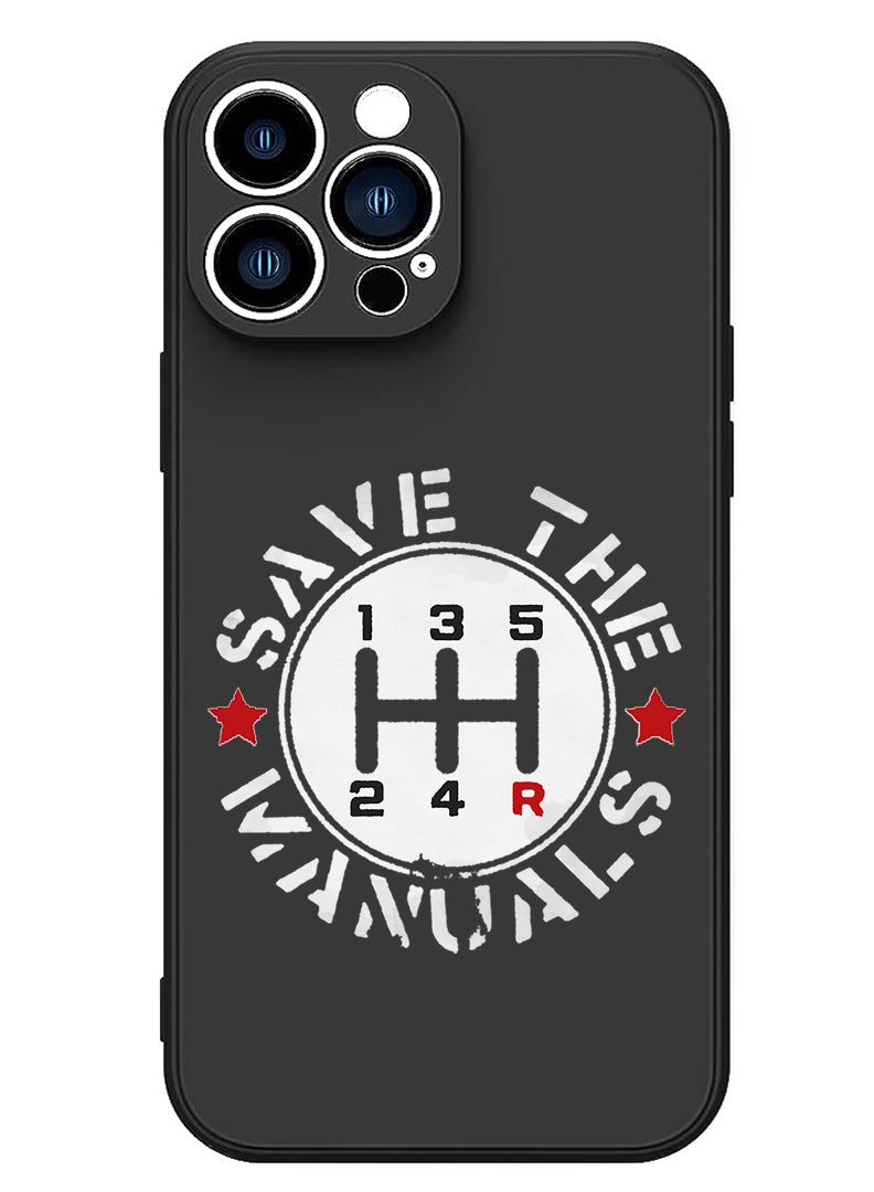 Theodor Protective Slim Fit Case Liquid Silicone Cover with Full Body Protection Anti-Scratch Shockproof Case For iPhone 15 Pro Max Black - Save Manuals - Image 1