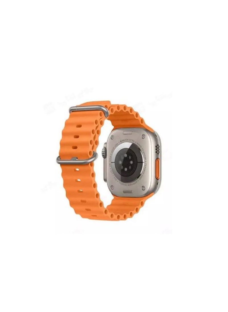 Smart Watch TK19 Ultra Max AMOLED Screen with 4 Band 2 in Black And 2 in orange - Image 2