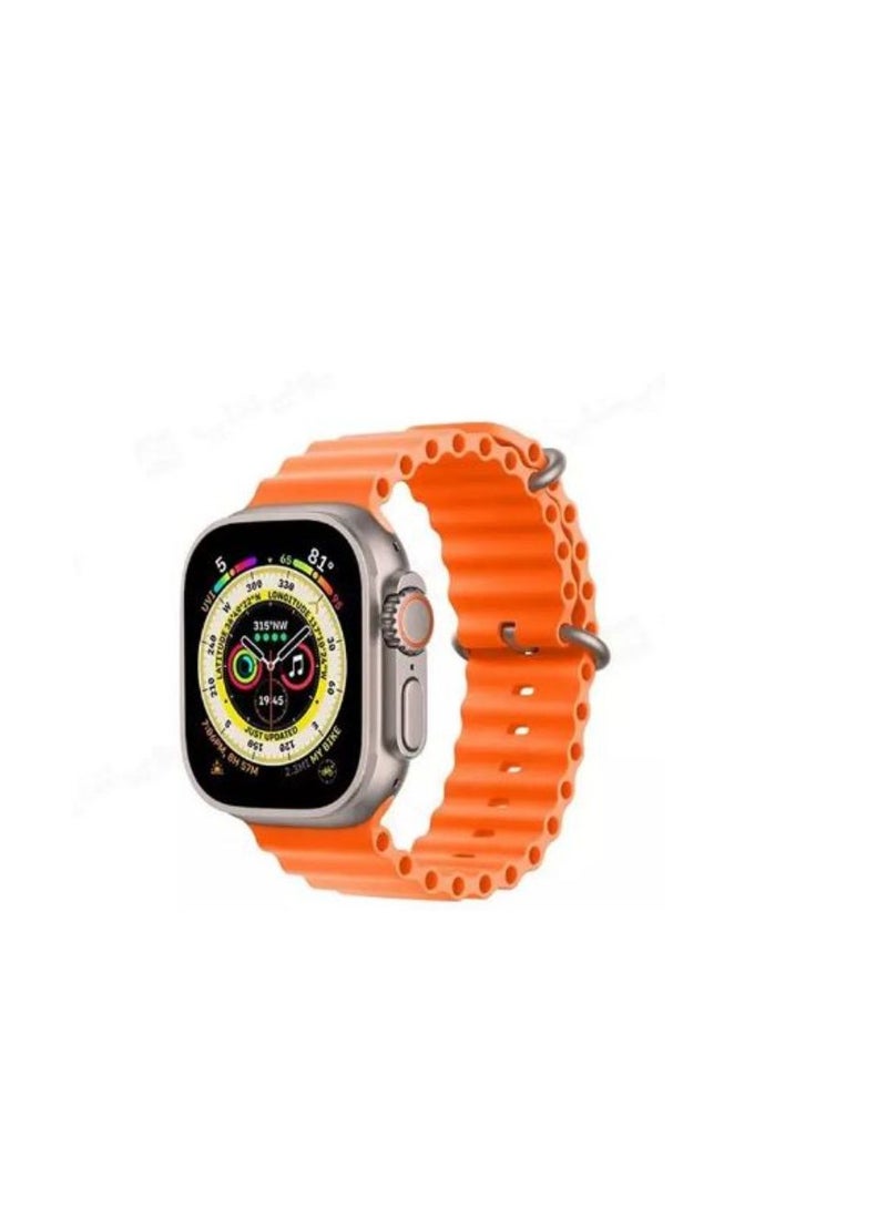 Smart Watch TK19 Ultra Max AMOLED Screen with 4 Band 2 in Black And 2 in orange - Image 1