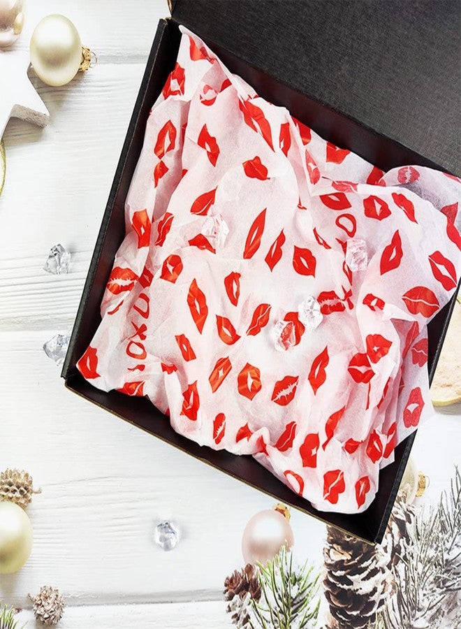 MORANTI Red Lips Pattern Bulk Tissue Gift Wrap 25 Sheets 19.7 Inch x 27.5 Inch for Birthday, Wedding, Anniversary, Valentine's Day Party Supplies - Image 4