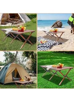 Portable Roll Up Picnic Table with Carry Bag,Folding Camping Tables,Aluminum Frame & Wooden Table,Walnut Grain Texture 23*45 inch - pzsku/ZF4133D908F0A0C426CD2Z/45/_/1701768505/fa308dbb-fd00-49ee-82dc-623964521697