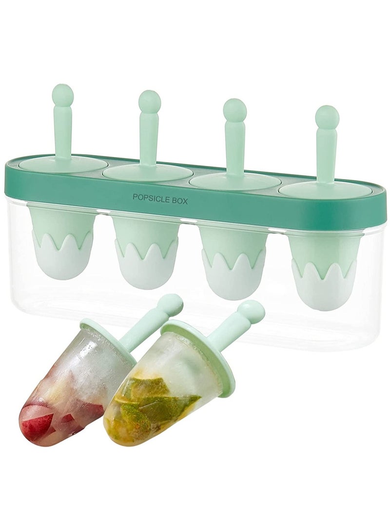 Zikra Ice Cream Mold, Homemade Popsicle Mold for Kids, Small Resusable Silicone BPA-Free Ice Cream Maker DIY Teething Mini Popsicle for Toddlers and Babby - Image 1