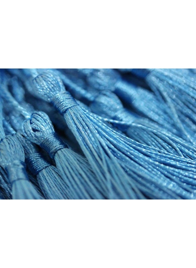Betterjonny 200Pcs Small Craft Tassels, 13Cm/5.11 Inch Silky Handmade Soft Tassels Floss Bookmark Mini With Cord Loop For Jewelry Making Diy Crafts Decoration, Black - Image 2