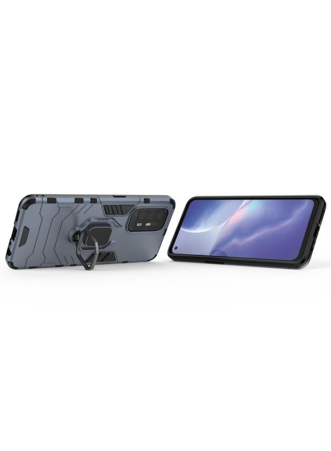 S-TOP Case For OPPO Reno5 Z 5G Shockproof PC + TPU Protective Case with Magnetic Ring Holde - Image 3