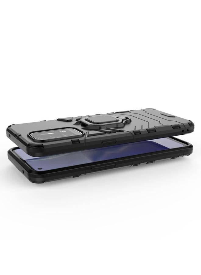 S-TOP Case For OPPO Reno5 Z 5G Shockproof PC + TPU Protective Case with Magnetic Ring Holde - Image 5