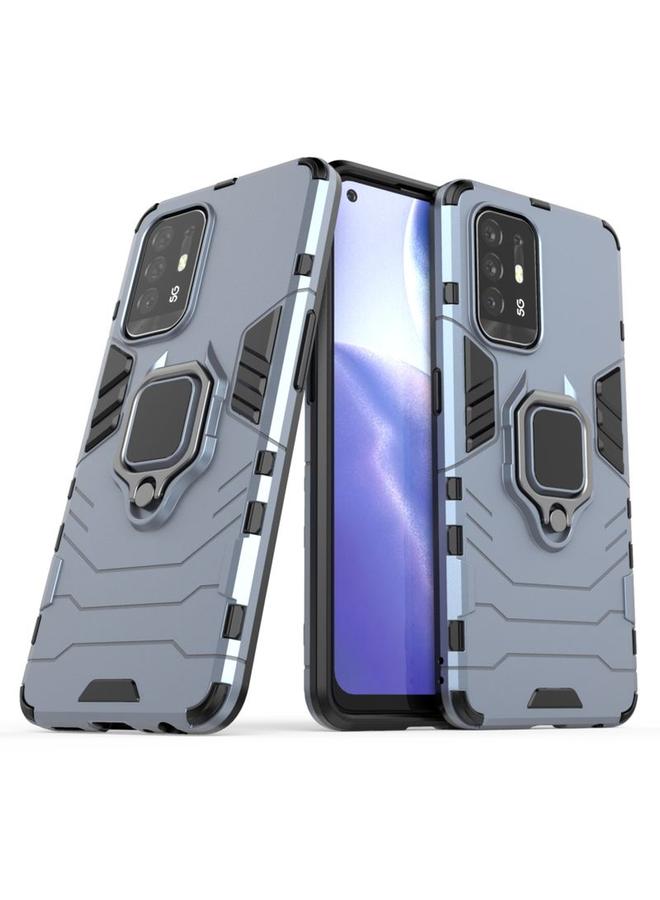 S-TOP Case For OPPO Reno5 Z 5G Shockproof PC + TPU Protective Case with Magnetic Ring Holde - Image 2