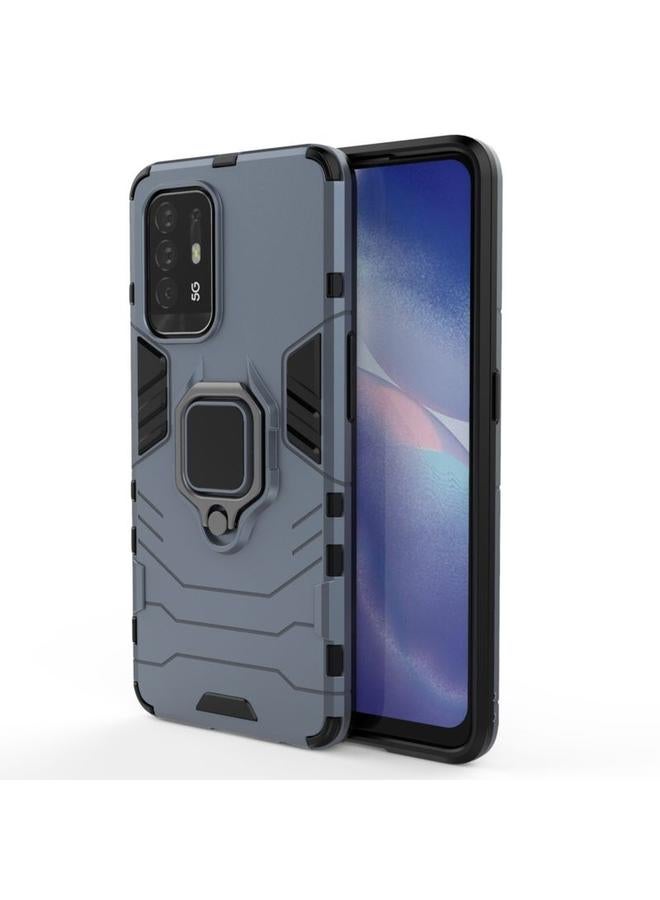 S-TOP Case For OPPO Reno5 Z 5G Shockproof PC + TPU Protective Case with Magnetic Ring Holde - Image 1