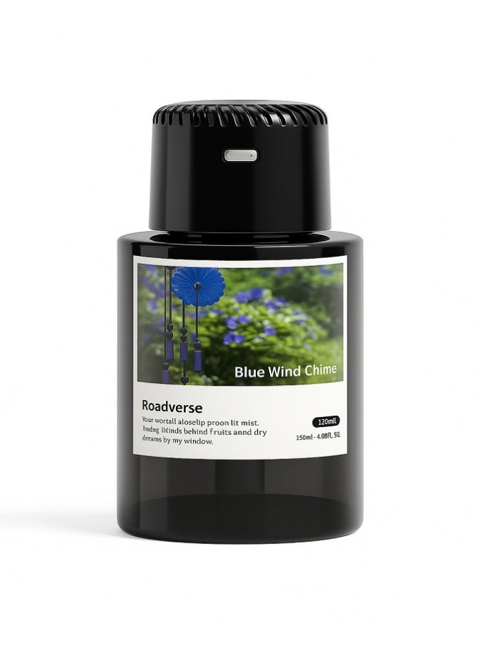 Livvy Roadverse Premium Car Air Freshener & Home Diffuser – Blue Wind Chime Cologne, 120ml Long-Lasting Car Air Fragrance Spray - Image 1