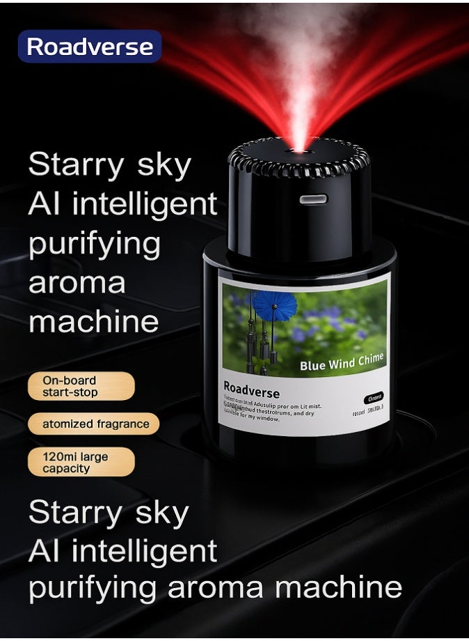 Livvy Roadverse Premium Car Air Freshener & Home Diffuser – Blue Wind Chime Cologne, 120ml Long-Lasting Car Air Fragrance Spray - Image 4