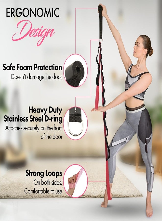 Zenmarkt Yoga Strap with Loops and Door Anchor - Stretching Straps for Flexibility Training - Door Flexibility Trainer for All Levels - Yoga Bands for Stretching - Image 2