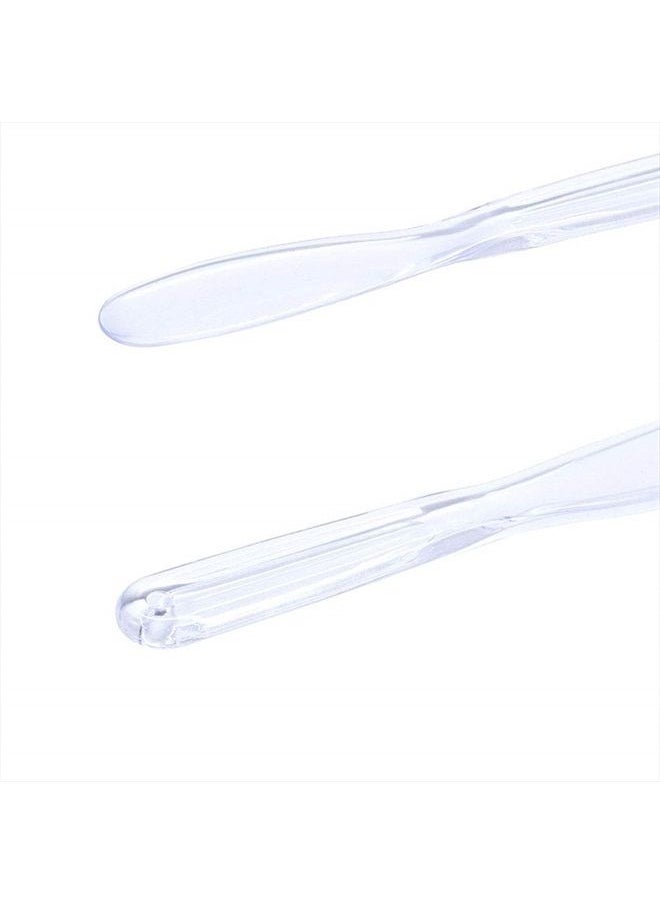 Teensery 4 Pcs Clear Plastic Facemask Stirrer Mixing Spatula Stick Facial Care Makeup Tool for Home Salon  - Image 4