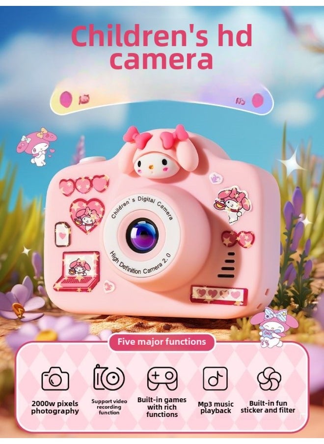 Generic HD Digital Campus 4k Camera For Children Travel Convenient To Carry And Upload Birthday Gifts-Body Color:Dragon Boat Festival Limited White*  Store Manager Recommended 64g  - Image 4