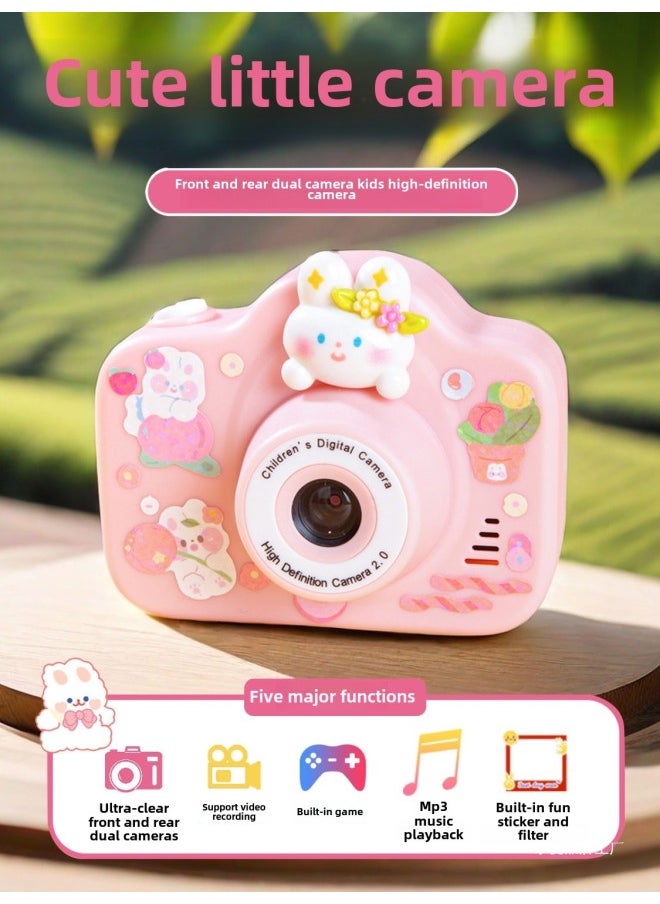 Generic HD Digital Campus 4k Camera For Children Travel Convenient To Carry And Upload Birthday Gifts-Body Color:Dragon Boat Festival Limited White*  Store Manager Recommended 64g  - Image 5