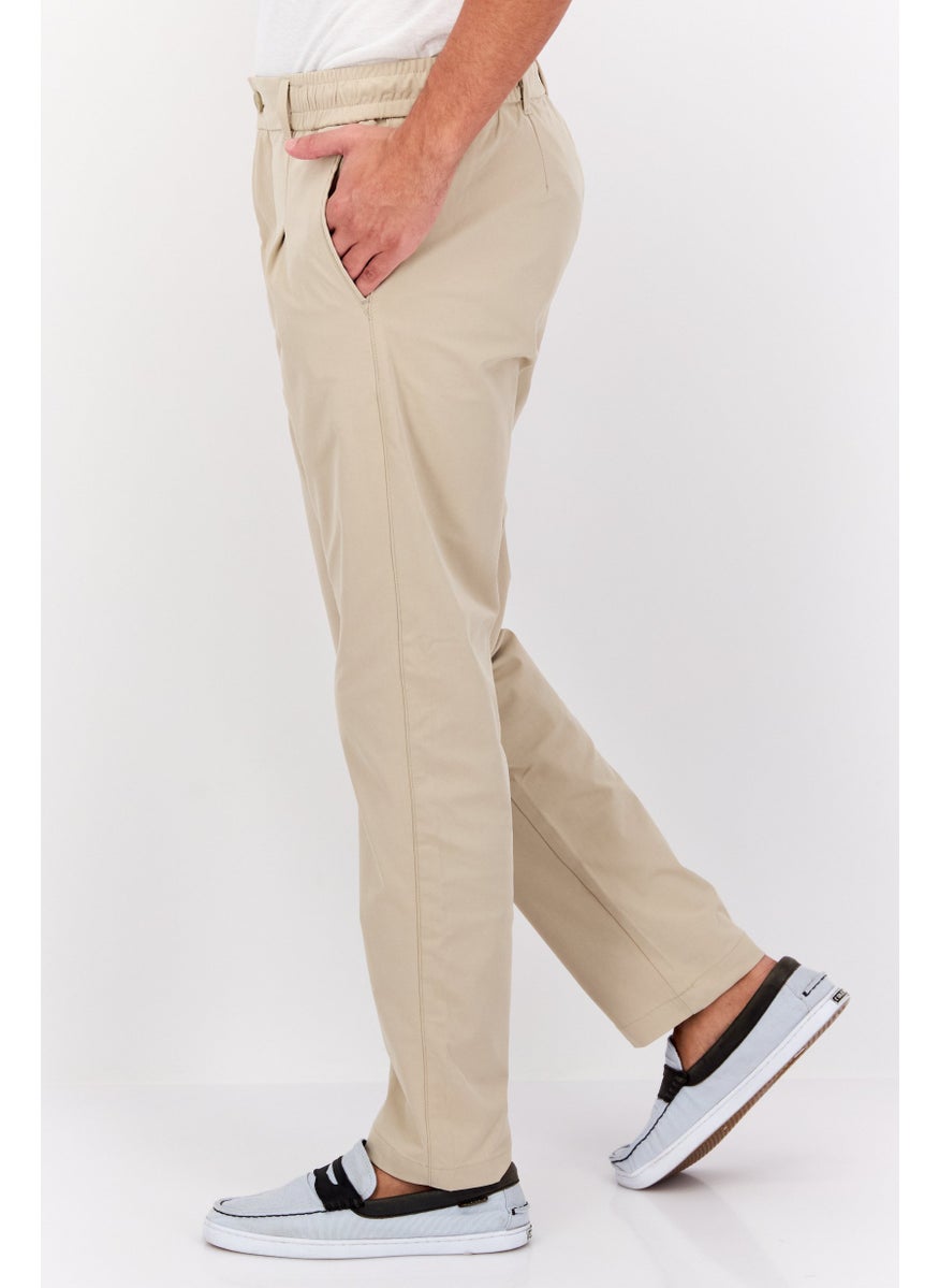 Men Regular Fit Solid Stretchable Straight Leg Pants, Tan - pzsku/ZF413CDE32FFF2A6807B6Z/45/_/1737641997/ed7c84d5-6e33-4e06-8e3e-b921abc2996e