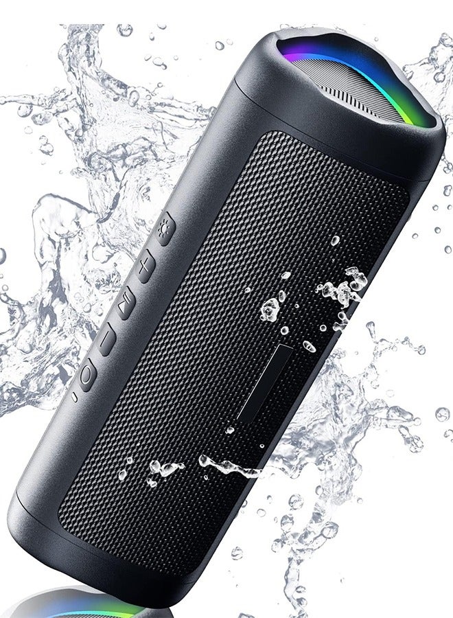 general Bluetooth Speaker, IPX5 Waterproof Speaker with HD Sound, Up to 24H Playtime, TWS Pairing, BT5.3, Portable Wireless Speakers for Home,Party,Outdoor,Beach, Electronic Gadgets, Birthday Gift (Black)  - Image 1