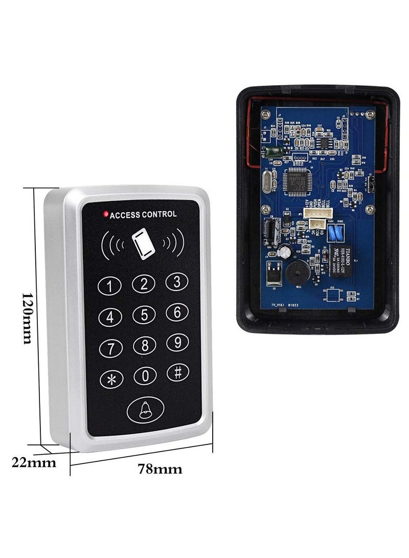 XiuWoo Standalone Access Control Keypad RFID Keyboard Waterproof Cover for Door Locks Access Control System with 10pcs Keychains  - Image 4