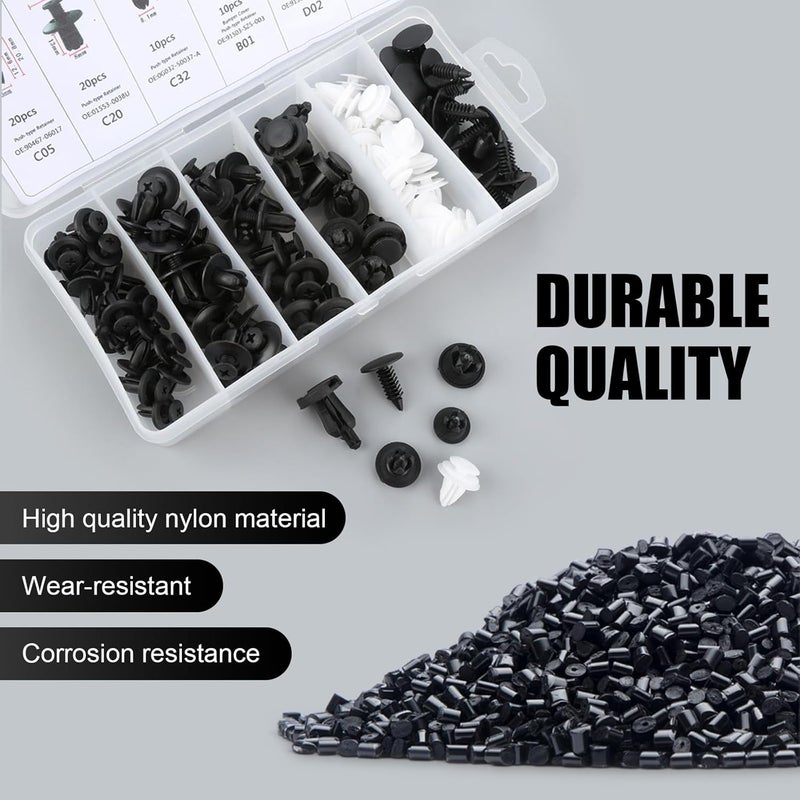 Tesnaao 100-Piece Car Bumper Fasteners Kit - Image 3
