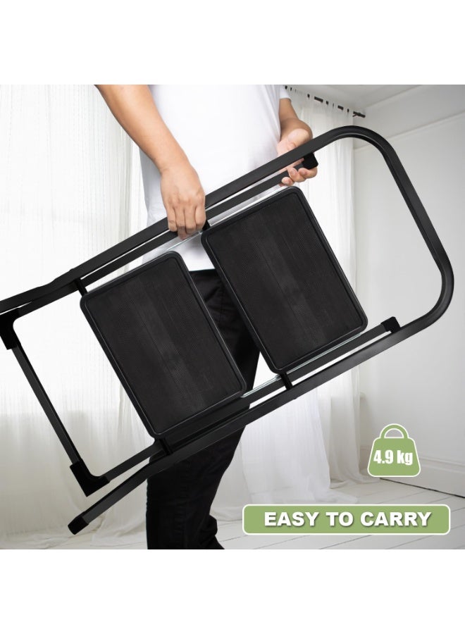2-Step Folding Household Ladder, Lightweight and Strong, Supports up to 150 kg – Ideal for Home and Garden Use - Image 5