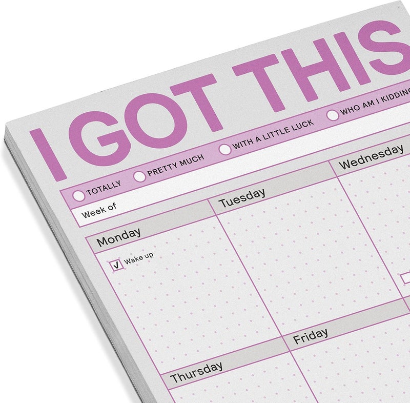نوك نوك دفتر "" من نوع "I Got This Pad" - دفتر قائمة المهام، دفتر التخطيط اليومي ولوازم المكتب المنزلي المضحكة، مقاس 6 × 9 بوصات - Image 3