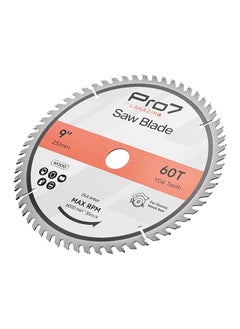 LAWAZIM Pro7 Circular Wood Saw Blade - 9inch, 60T - Tungsten Carbide-Tipped Wood Cutting Blade with Hardened Steel Body, 25.4mm Arbor, 6,000 RPM - for Hardwood, Softwood, Plywood, and DIY Woodworking  - Image 3
