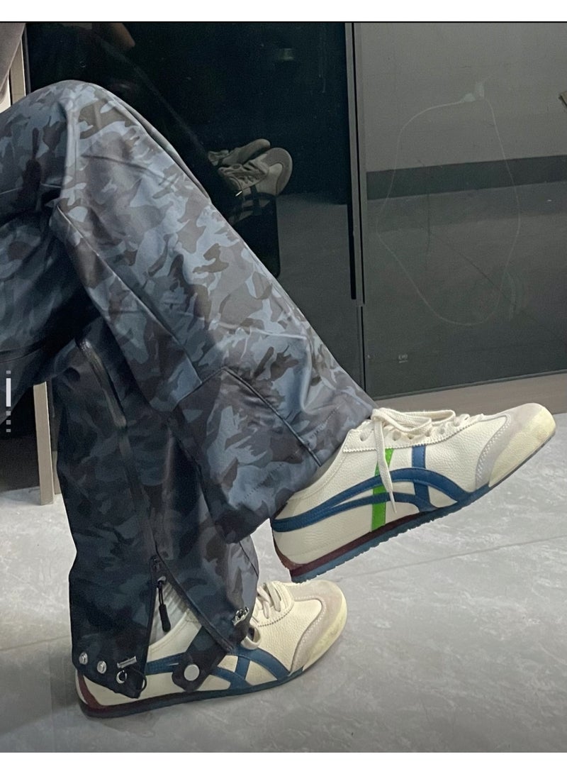 Onitsuka Tiger Men and Women Mexico 66 Shoes Athlesiure/Colorblock Sneakers Beige/Blue/Green - Image 3