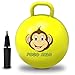 Flybar Hopper Ball for Kids Inflatable Bouncy RideOn Ball wHandle for Indoor Outdoor Active Play Includes Pump Jump Ball Toy for Boys Girls Supports Up to 165 lbs Ages 3 18Inch Small - Image 2