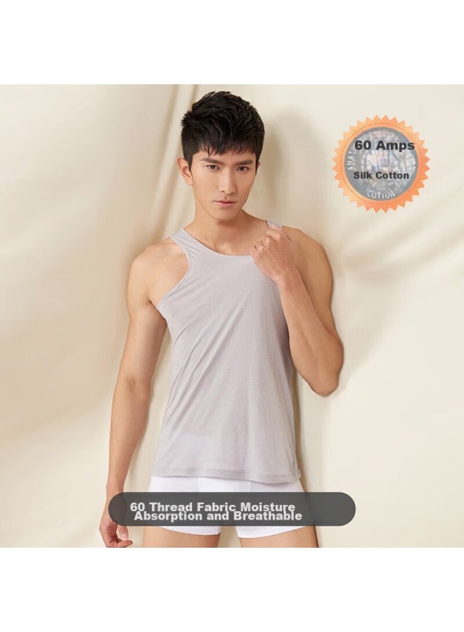Your Sun Yiershuang 100% Pure Cotton Men's Tank Top Undershirt, Loose Sweatshirt, Pajamas, Men's Gift, Gift Box Set - Image 3