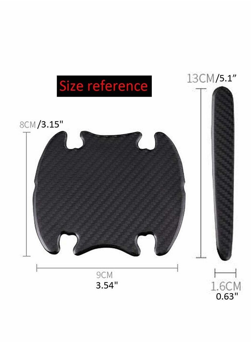 Excefore Car Door Handle Reflective Stickers Universal Auto Door Handle Scratch Cover Guard Protective Film Pad with Safety Reflective Strips 8 Pack  - Image 3