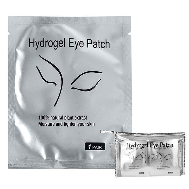 INKEL kovko Eyelash Extension Eye Pad, 100 Pairs Under Eye Pads, Lint Free Diy False Lash Extension Beauty Makeup Hydrogel Gel Eye Patches With Transparent Cosmetic Bag - Image 1