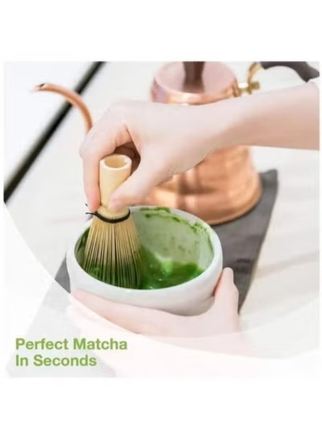 MATCHA 7-Piece Matcha Tea Ceremony Set with Whisk, Bowl, Spoon, and Preparation Tools Kit - Image 2