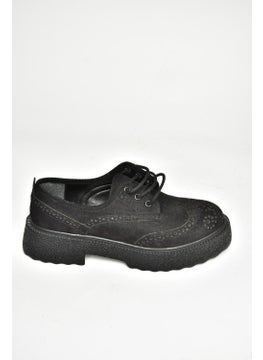 Fox Shoes T996199002 Black Suede Thick Soled Women's Shoes  - Image 5