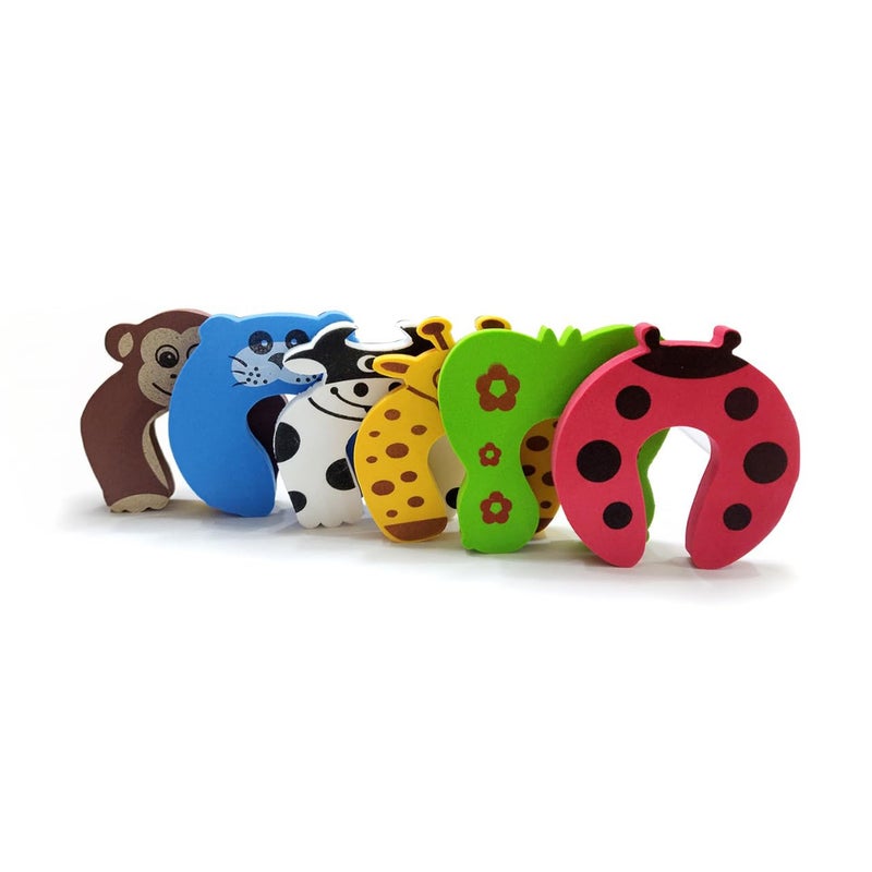 BabySafeHouse Finger Pinch Door Guard for Baby Safety (Animal Shape-Pack of 6)-Door Stopper for Protection from Door Slamming & Accidental Door Lock - Image 5