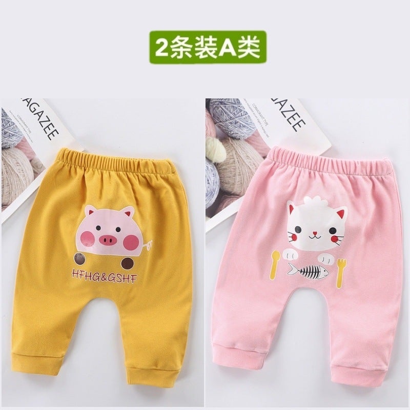 Baby'S Pants Pure Cotton Class A Men'S And Women'S Baby'S Slim-Fit Summer Baby'S Large Pp Pants For Outer Wear - Image 1