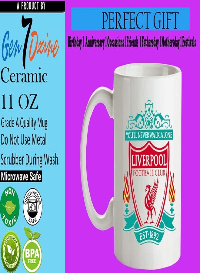 Gen7 "Liverpool, Gift for Friends l Boys l Girls l Brother l Father, Printed Ceramic Mug. 11 oz White (350 ml Pack of 1) - Image 2