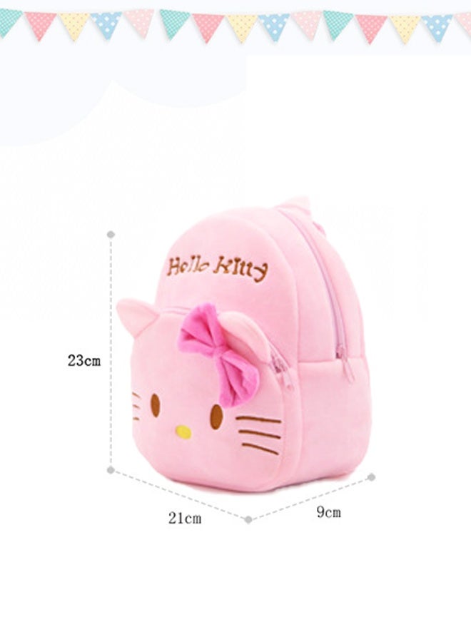 HelloKittyFriends Hello Kitty Plush School Backpack, Preschool Backpack for 1 2 3 Year Old - Pink - Image 3