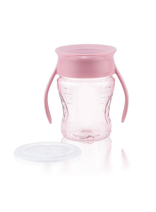 واو جير كوب الشرب WOW CUP for Baby 360 Trainer Sippy Cup، سعة 7 أونصة/207 مل (Simply Rose) - Image 2