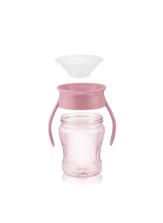 واو جير كوب الشرب WOW CUP for Baby 360 Trainer Sippy Cup، سعة 7 أونصة/207 مل (Simply Rose) - Image 4