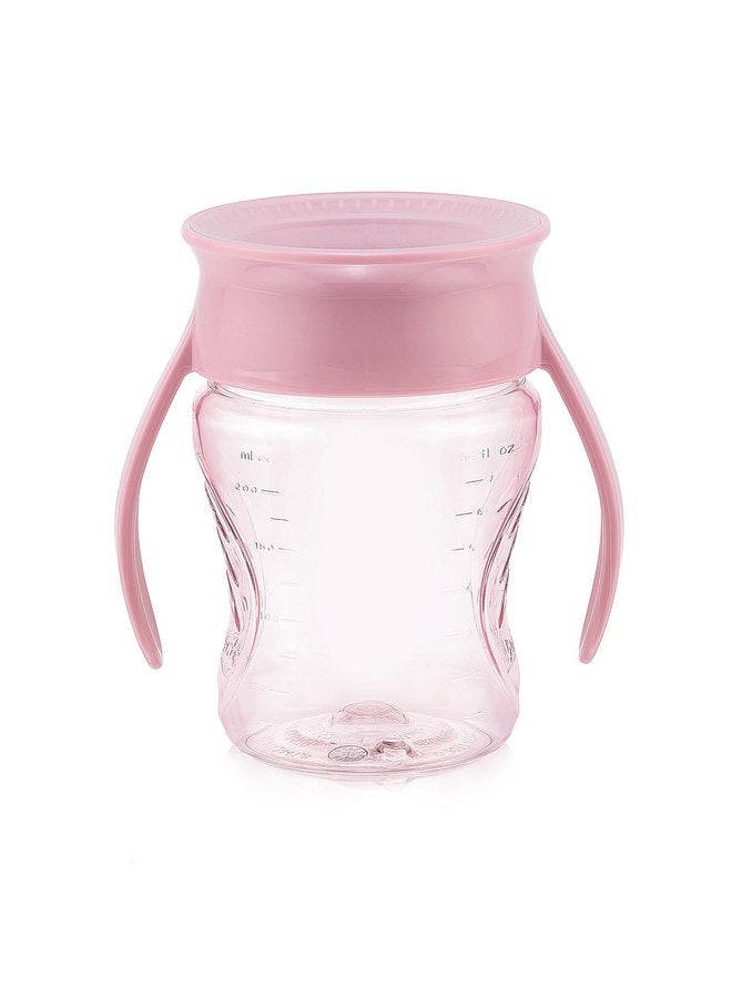 واو جير كوب الشرب WOW CUP for Baby 360 Trainer Sippy Cup، سعة 7 أونصة/207 مل (Simply Rose) - Image 1