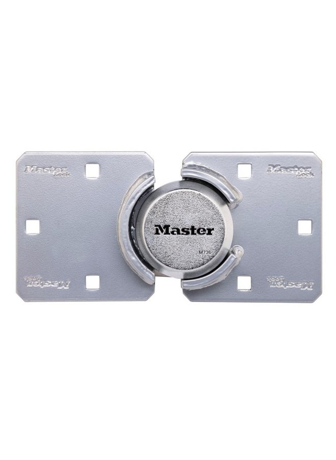 Master Lock Master Lock Chrome Puck Lock, Heavy Duty Hidden Shackle Lock and Hasp, Solid Steel Lock for Trucks, Trailers, or Vans, M736XKAD  - Image 1