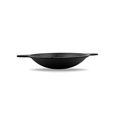 PRAGANIYA Cast Iron Appachatti/Appam Pan 100% Pure & Toxin-Free (Pre-Seasoned) (7 INCH), Black - Image 5