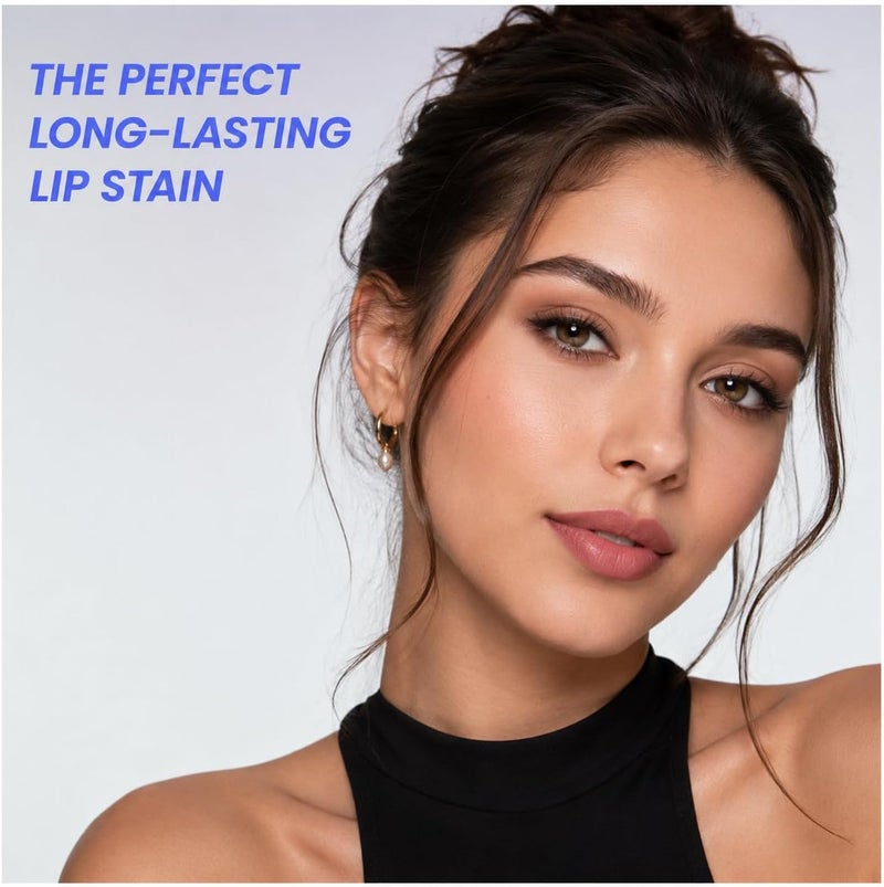 PURELEE Shine Peel Off Lip Stain Tint – لون شفاه طويل الأمد مقاوم للماء | صبغة شفاه سائلة ماتية للشفاه والخدود | عنصر أساسي في مجموعة المكياج - Image 4
