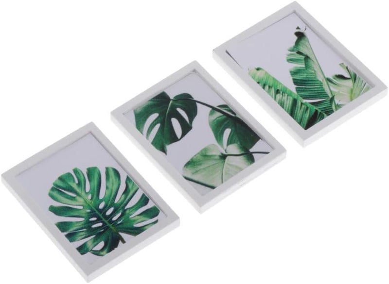 كلاراكو صورة جدارية عصرية لبيت الدمى بمقياس 1/12، لتزيين جدران غرفة المعيشة وغرفة النوم، ورقة خضراء، كما هو موضح. - Image 3