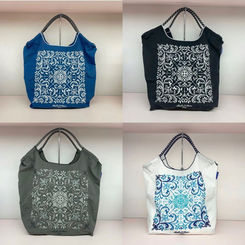 New Japanese Ball Chain Flower Vine Embroidered Shopping Bag Fashion Environmental Protection Casual Portable Travel Shoulder Bag Fashion - Image 2